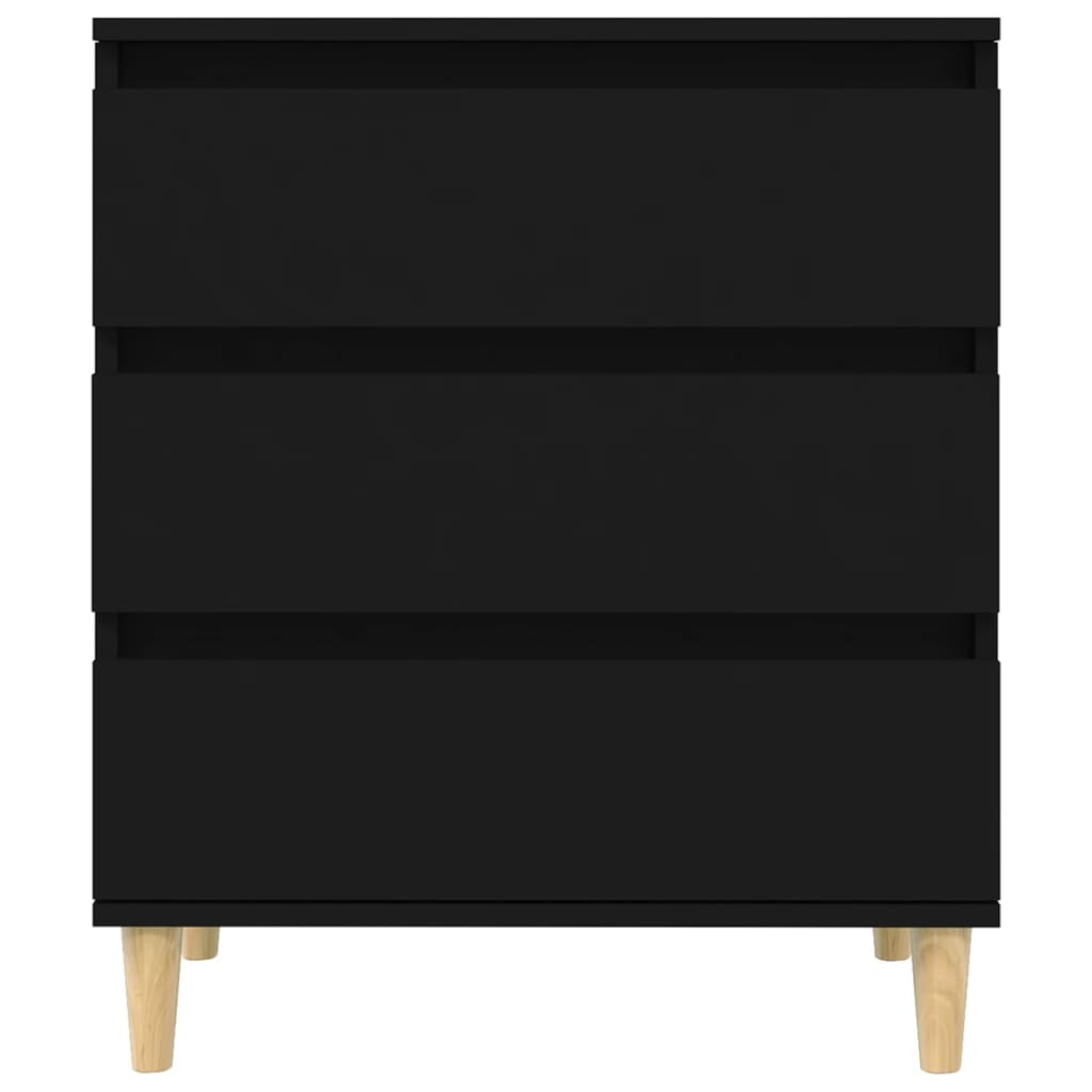 Dressoir 60X35X70 Cm Bewerkt Hout Zwart