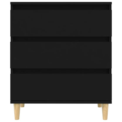 Dressoir 60X35X70 Cm Bewerkt Hout Zwart