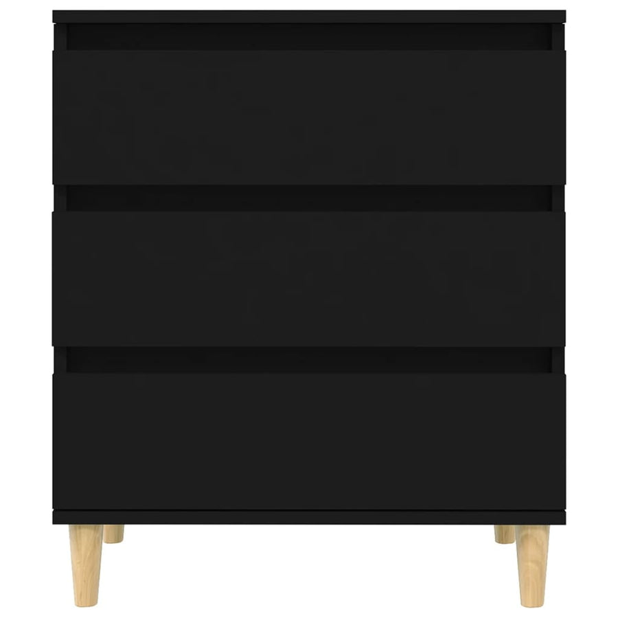 Dressoir 60X35X70 Cm Bewerkt Hout Zwart