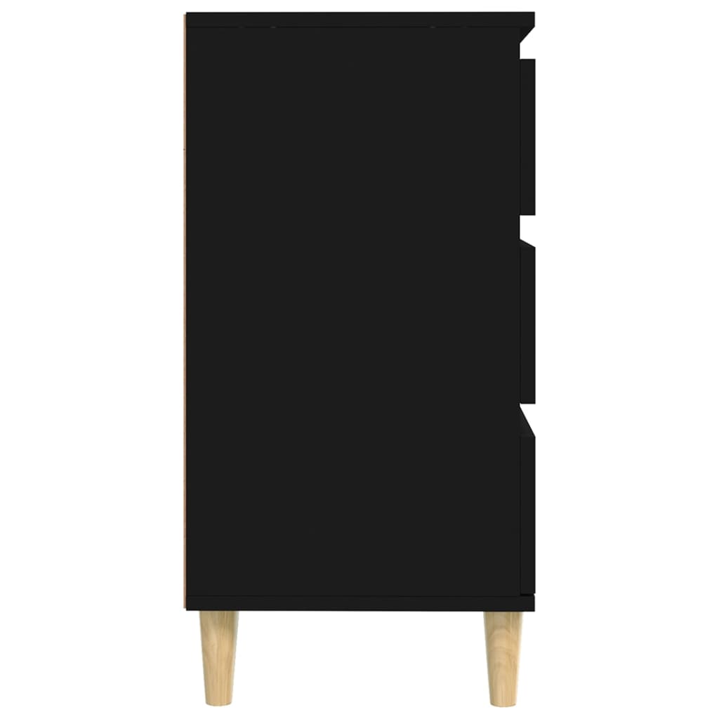 Dressoir 60X35X70 Cm Bewerkt Hout Zwart
