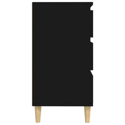 Dressoir 60X35X70 Cm Bewerkt Hout Zwart