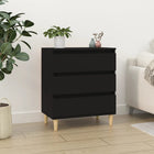 Sideboard 60x35x70 cm treated wood black