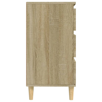 Dressoir 60X35X70 Cm Bewerkt Hout Sonoma Eikenkleurig