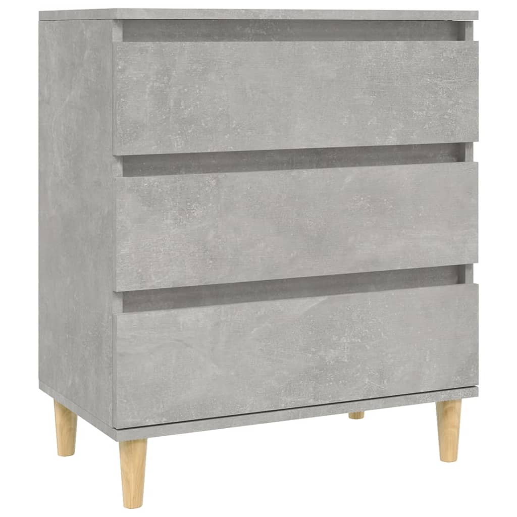 Dressoir 60X35X70 Cm Bewerkt Hout Betongrijs