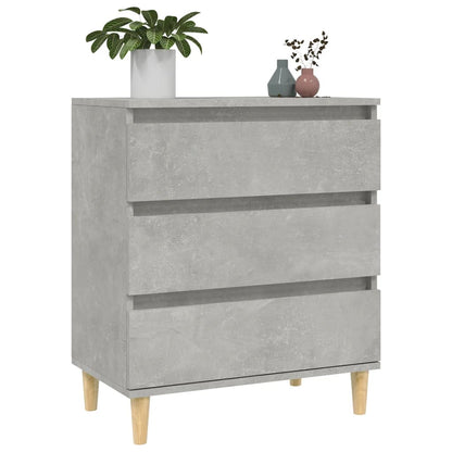 Dressoir 60X35X70 Cm Bewerkt Hout Betongrijs