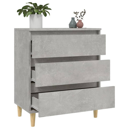 Dressoir 60X35X70 Cm Bewerkt Hout Betongrijs