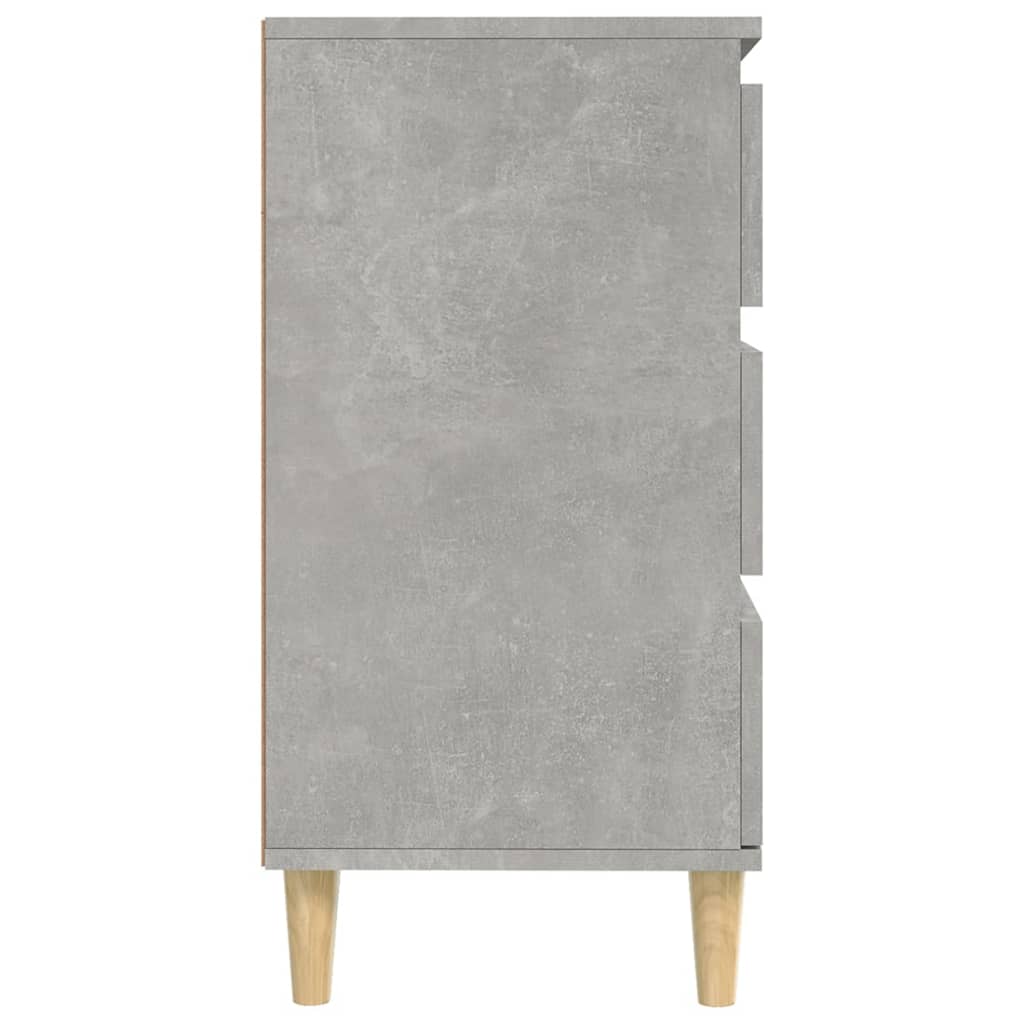 Dressoir 60X35X70 Cm Bewerkt Hout Betongrijs