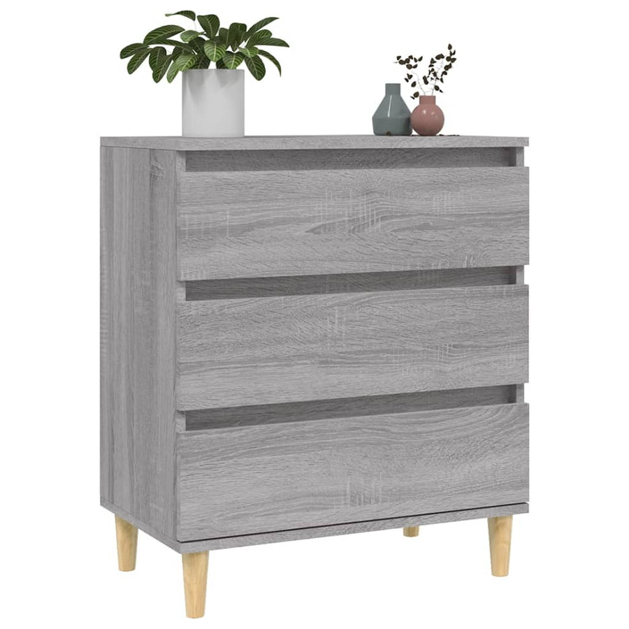 Dressoir 60X30X75 Cm Bewerkt Hout Grijs Sonoma Eikenkleurig