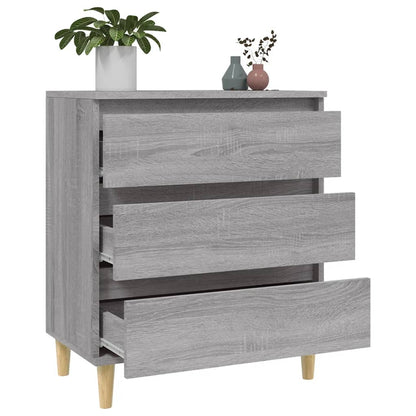 Dressoir 60X30X75 Cm Bewerkt Hout Grijs Sonoma Eikenkleurig