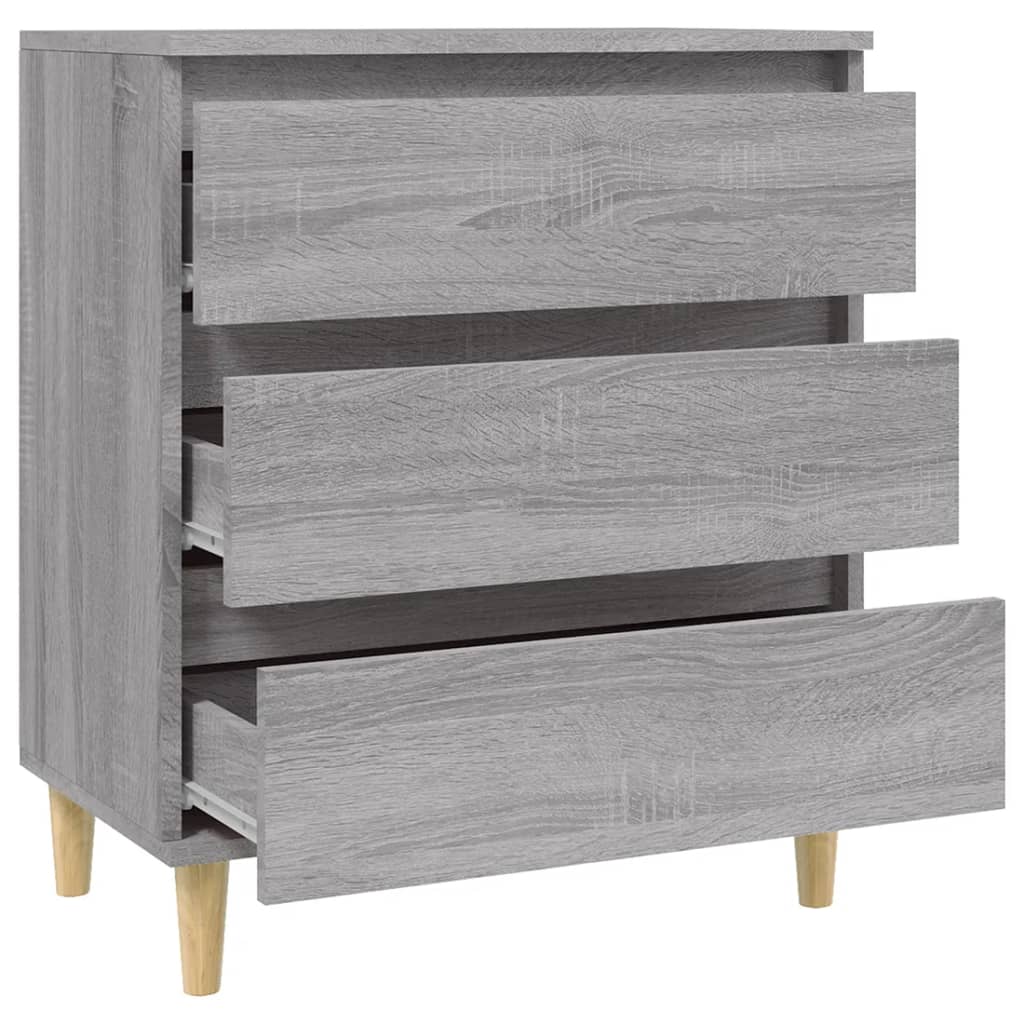 Dressoir 60X30X75 Cm Bewerkt Hout Grijs Sonoma Eikenkleurig