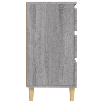 Dressoir 60X30X75 Cm Bewerkt Hout Grijs Sonoma Eikenkleurig