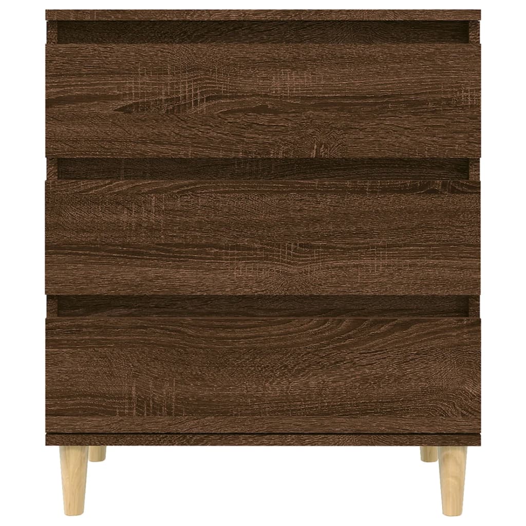 Dressoir 60X35X70 Cm Bewerkt Hout Bruin Eikenkleur