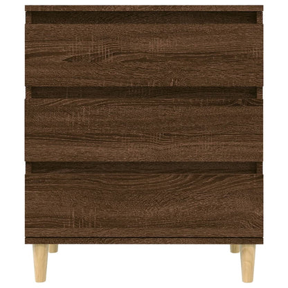 Dressoir 60X35X70 Cm Bewerkt Hout Bruin Eikenkleur