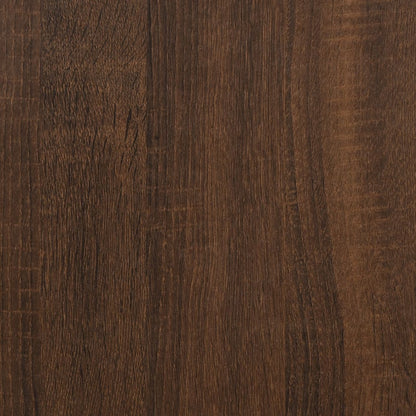 Dressoir 60X35X70 Cm Bewerkt Hout Bruin Eikenkleur