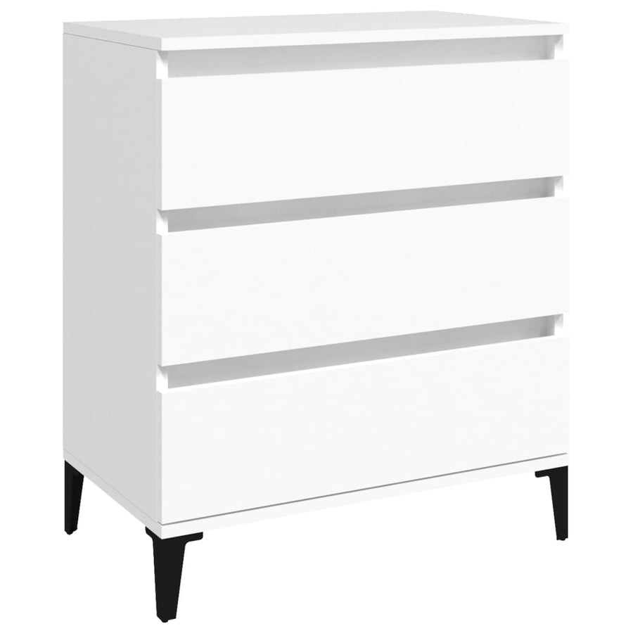 Dressoir 60X35X70 Cm Bewerkt Hout Wit