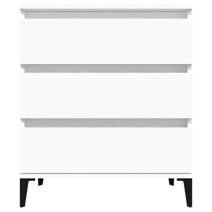 Dressoir 60X35X70 Cm Bewerkt Hout Wit