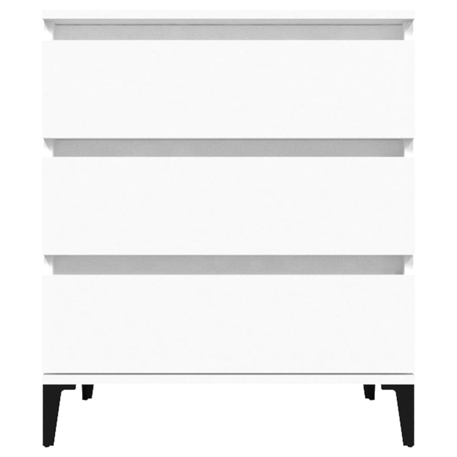 Dressoir 60X35X70 Cm Bewerkt Hout Wit