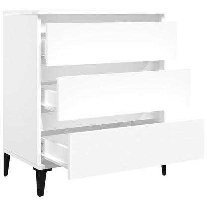 Dressoir 60X35X70 Cm Bewerkt Hout Wit