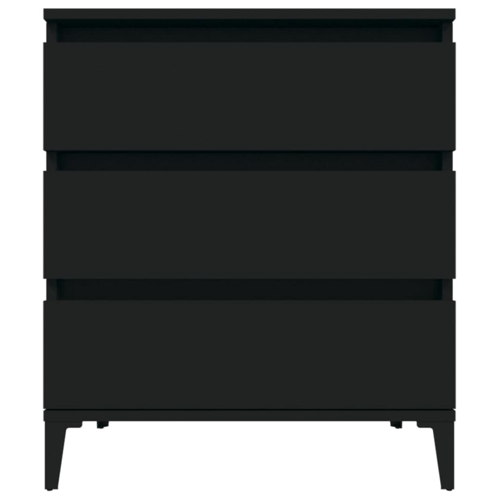 Dressoir 60X35X70 Cm Bewerkt Hout Zwart