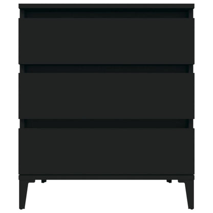 Dressoir 60X35X70 Cm Bewerkt Hout Zwart