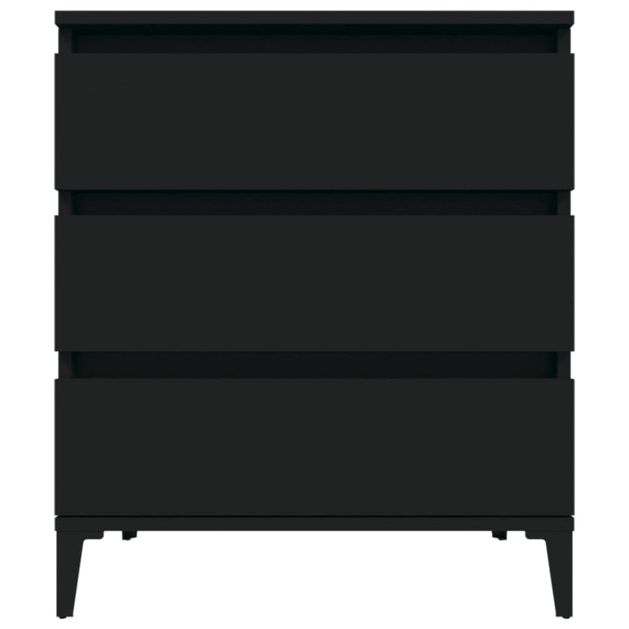 Dressoir 60X35X70 Cm Bewerkt Hout Zwart