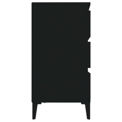 Dressoir 60X35X70 Cm Bewerkt Hout Zwart