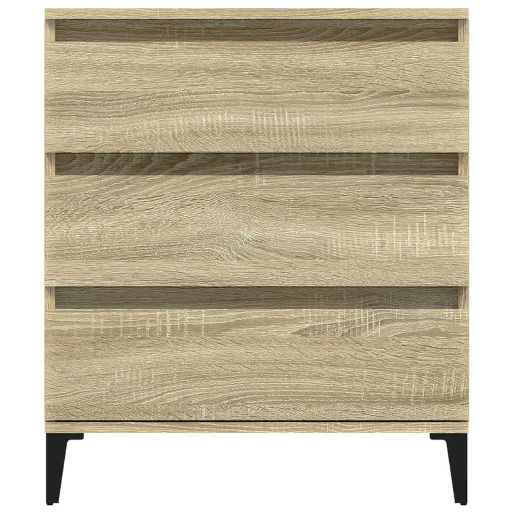 Dressoir 60X35X70 Cm Bewerkt Hout Sonoma Eikenkleurig