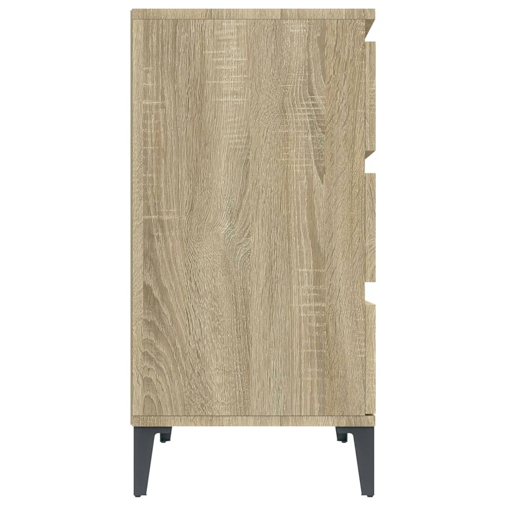 Dressoir 60X35X70 Cm Bewerkt Hout Sonoma Eikenkleurig