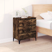 Dressoir 60x35x70 cm bewerkt hout gerookt eiken