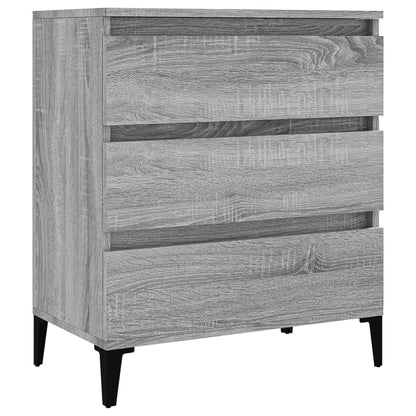Dressoir 60X30X75 Cm Bewerkt Hout Grijs Sonoma Eikenkleurig