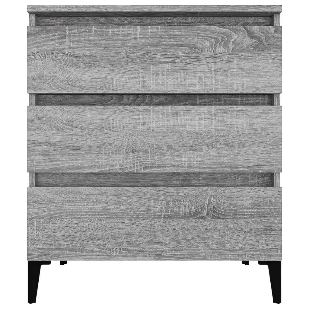 Dressoir 60X30X75 Cm Bewerkt Hout Grijs Sonoma Eikenkleurig