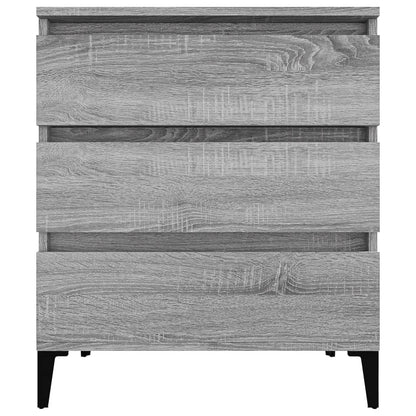 Dressoir 60X30X75 Cm Bewerkt Hout Grijs Sonoma Eikenkleurig