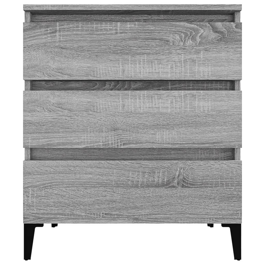 Dressoir 60X30X75 Cm Bewerkt Hout Grijs Sonoma Eikenkleurig