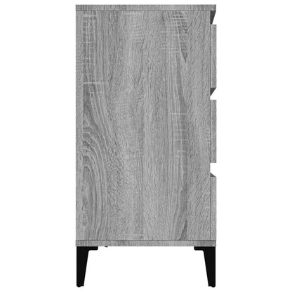 Dressoir 60X30X75 Cm Bewerkt Hout Grijs Sonoma Eikenkleurig