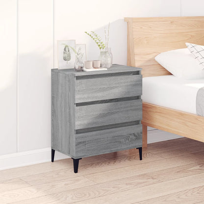 Dressoir 60X30X75 Cm Bewerkt Hout Grijs Sonoma Eikenkleurig