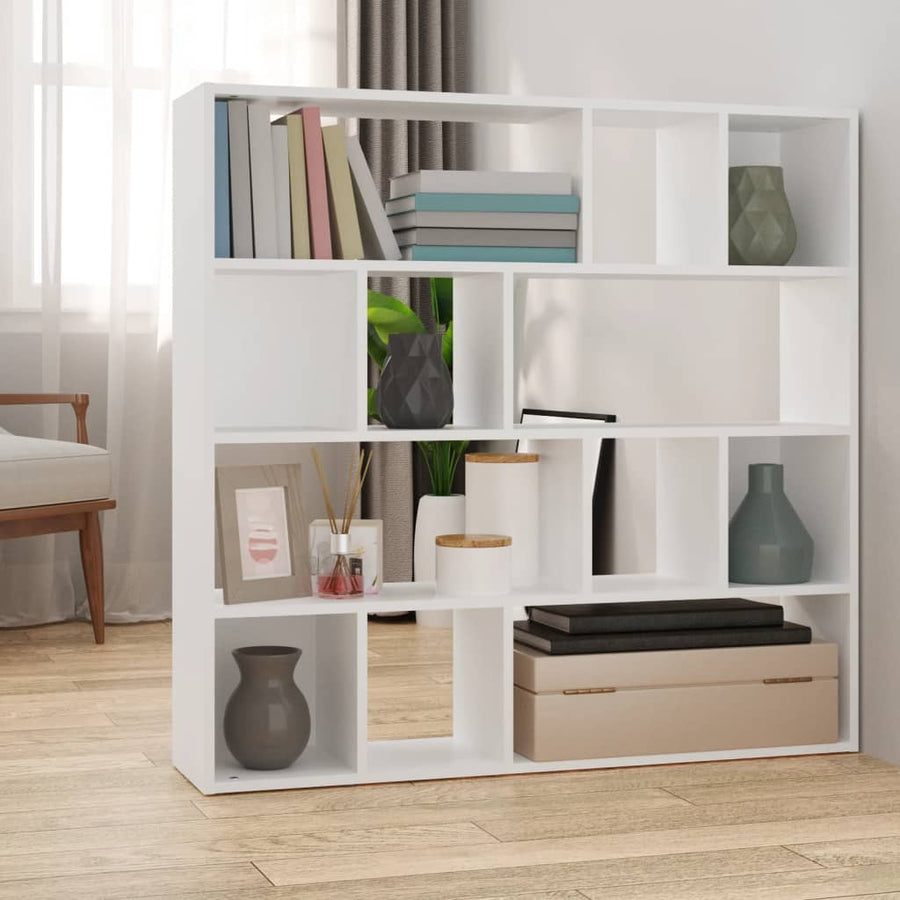 Boekenkast/Kamerscherm 05X24X02 Cm Wit