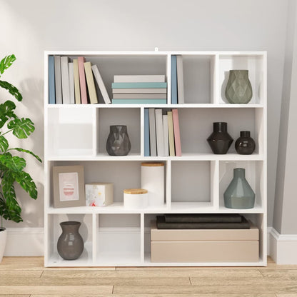 Boekenkast/Kamerscherm 05X24X02 Cm Hoogglans wit