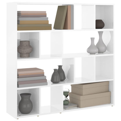 Boekenkast/Kamerscherm 05X24X02 Cm Hoogglans wit