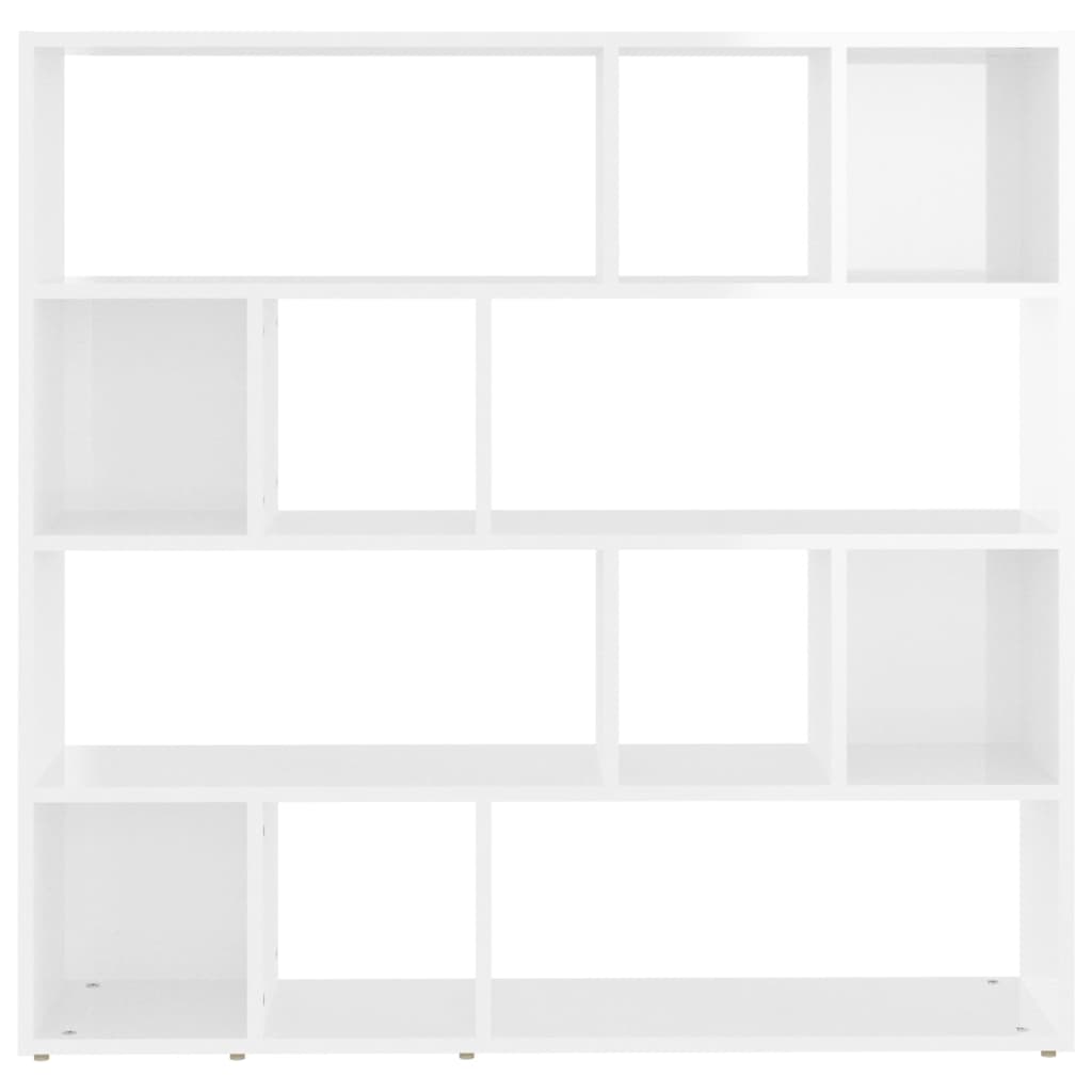 Boekenkast/Kamerscherm 05X24X02 Cm Hoogglans wit