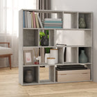 Bookcase/room divider 105x24x102 cm concrete grey