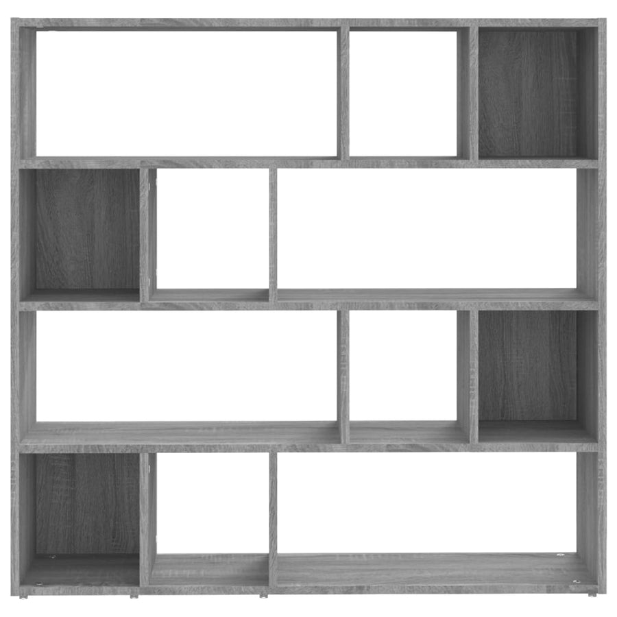 Boekenkast/Kamerscherm 05X24X02 Cm Eikenkleurig Grijs sonoma