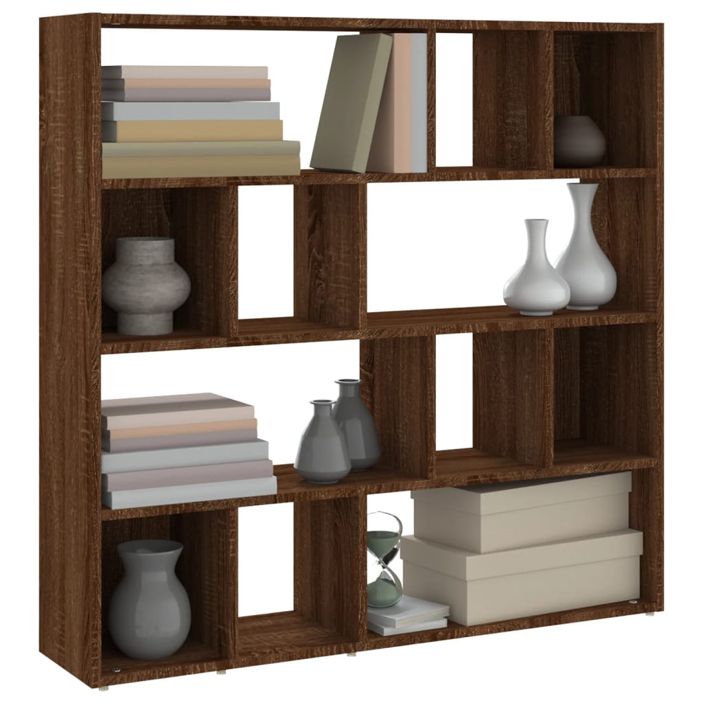 Boekenkast/Kamerscherm 105X24X102 Cm bruin eikenkleur