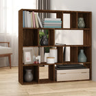 Bookshelf/Room Divider 105X24X102 Cm brown oak finish