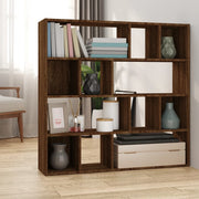 Bookshelf/Room Divider 105X24X102 Cm brown oak finish