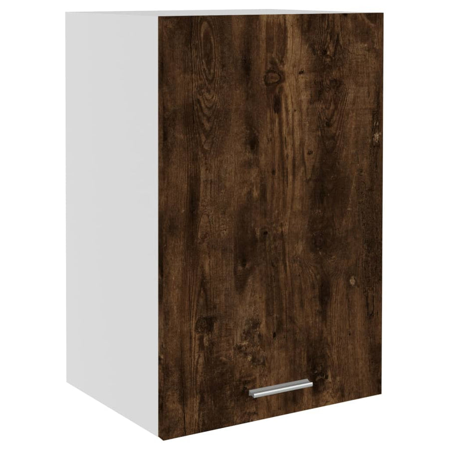 Wandkast 39,5x31x60 cm bewerkt hout gerookt eikenkleurig Hangkast 40 cm