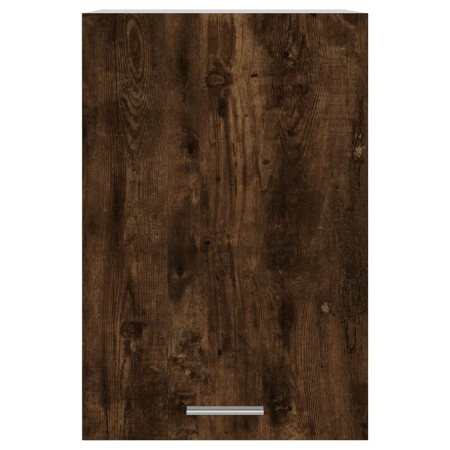 Wandkast 39,5x31x60 cm bewerkt hout gerookt eikenkleurig Hangkast 40 cm