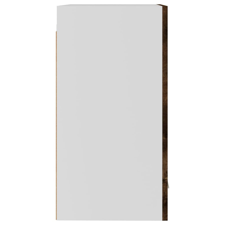 Wandkast 39,5x31x60 cm bewerkt hout gerookt eikenkleurig Hangkast 40 cm