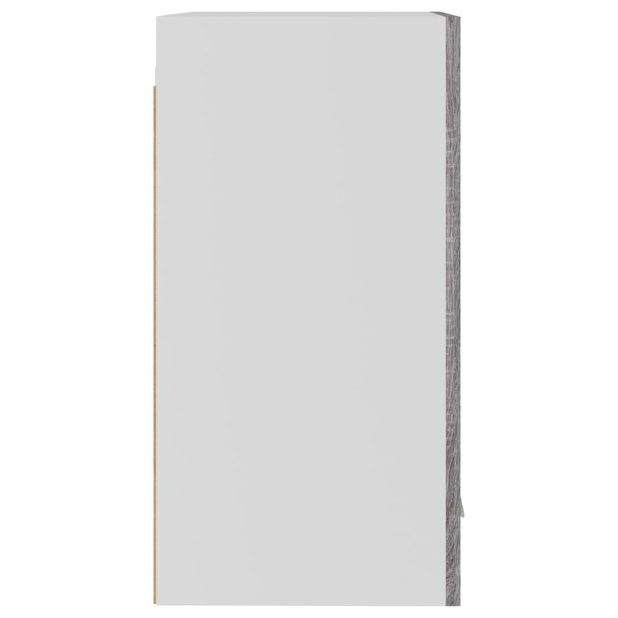 Wandkast 39,5x31x60 cm bewerkt hout grijs sonoma eikenkleurig Hangkast 40 cm