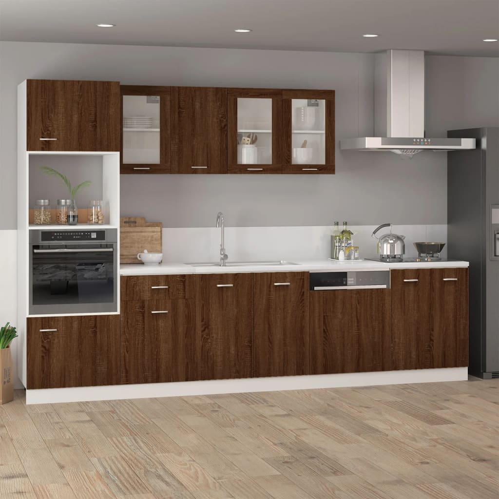 Wandkast 39,5X3X60 Cm Bewerkt Hout Bruin Eikenkleur Hangkast 40 cm