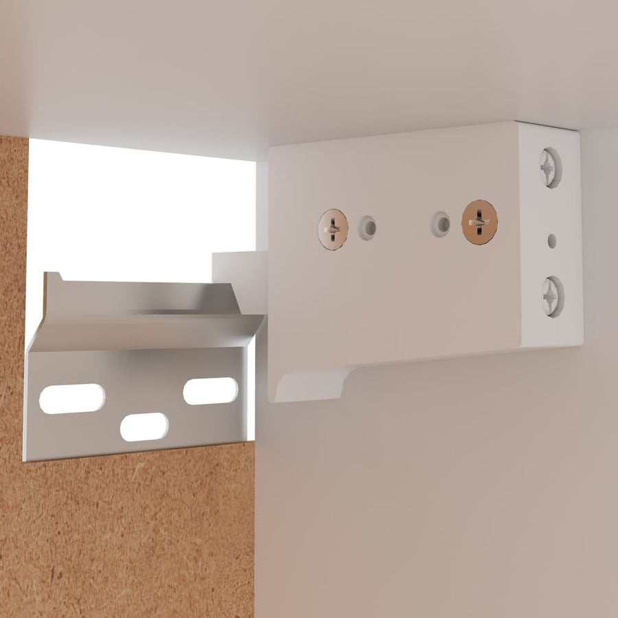 Wandkast 39,5X3X60 Cm Bewerkt Hout Bruin Eikenkleur Hangkast 40 cm